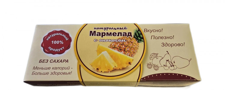 Мармелад натуральный "Ананас" 140г  в Краснокамске