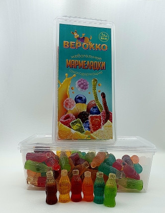  Жевательный мармелад Бутылочки МИКС, 250г      в Краснокамске