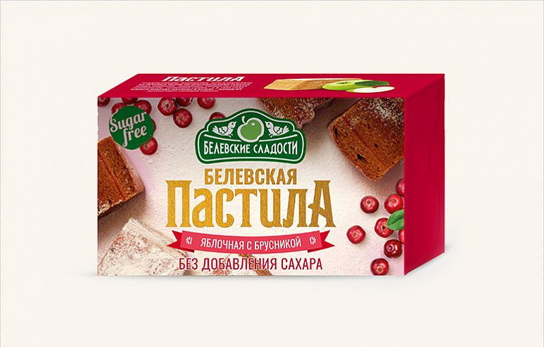  Пастила  200г диетическая с КЛЮКВОЙ, НОВЫЙ ФОРМАТ (4*50г)    в Краснокамске