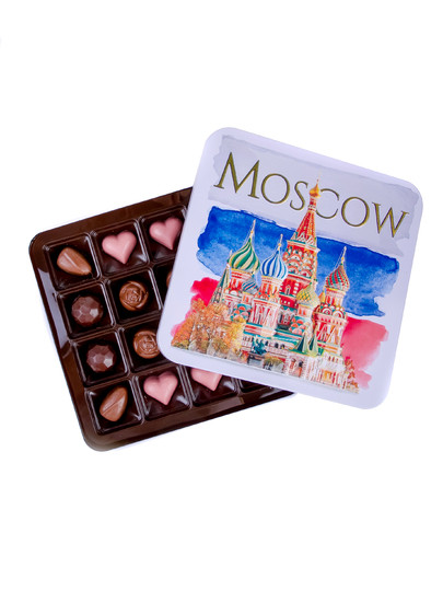 №1 TM LORD Конфеты шоколадны MOSCOW(металлическая коробка)195г) в Краснокамске