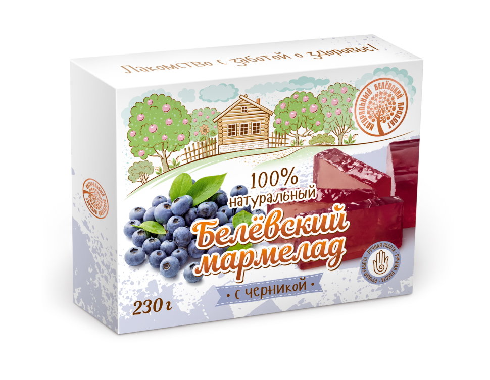  Мармелад белевский "Черника" 230г в Краснокамске